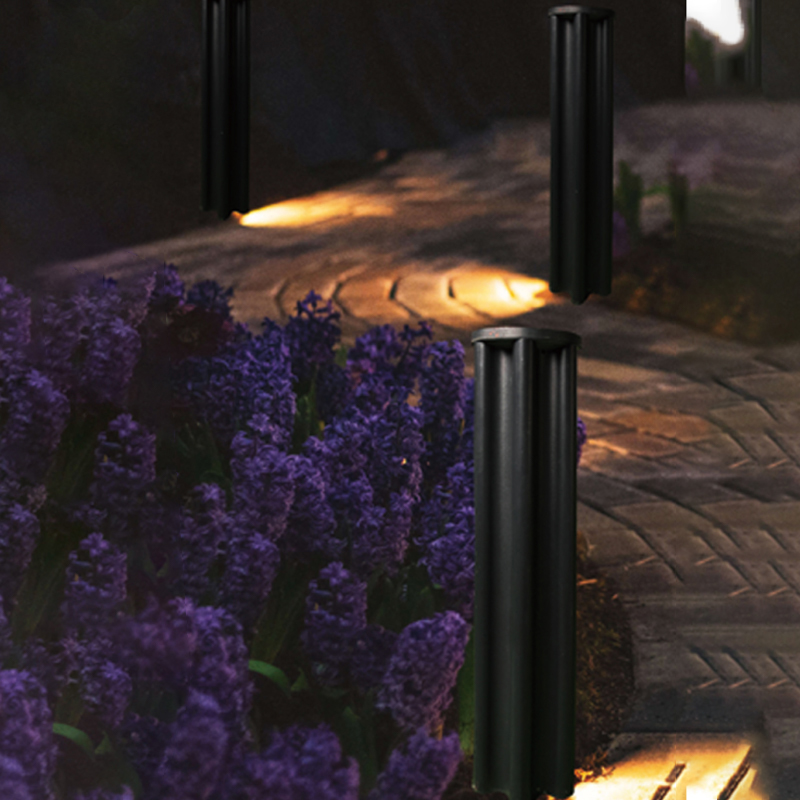 বাগানের তৃণভূমির জন্য DDK-LL202 10W কালো গোল লন লাইট