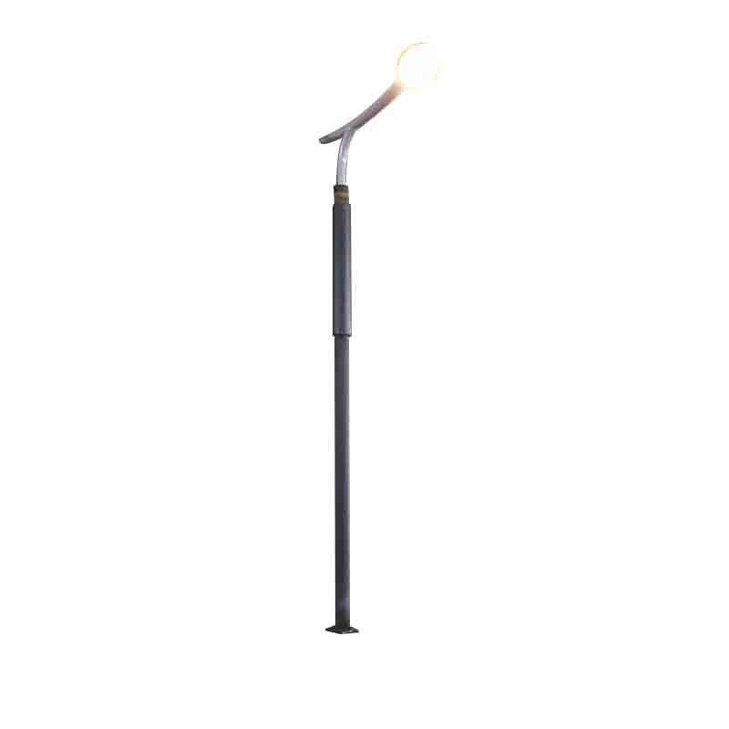 DDK-SSPL-2002 ল্যাম্প হেড সহ সিলিন্ডার সোলার পোল